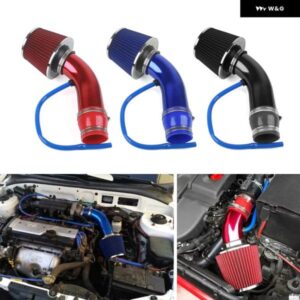 汎用 76MM カーレーシング コールドエアインテーク システム ターボインダクション パイプ チューブ キット アルミ製 コーンエア フィルター インレット付き