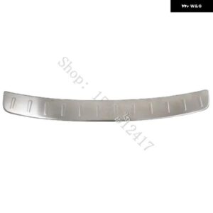 PORSCHE CAYENNE 2011 2012~2014 リア スタイリング リアル バンパー プロテクター トランク リアルガード トレッドプレート ステンレス カーアクセサリー - silvery