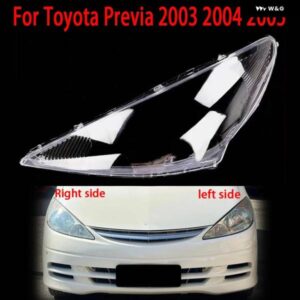 トヨタ プレビア 2003 2004 2005 車用 ヘッドランプ カバー ク リアランプ シェード フロント ヘッドライト レンズ シェルカバー