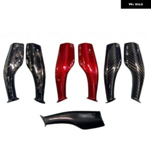 TESLA モデル3 Y シフト カバー ステアリングロッドハンドル シフター ハウジング 3Kカーボン シフト ノブカバー - black