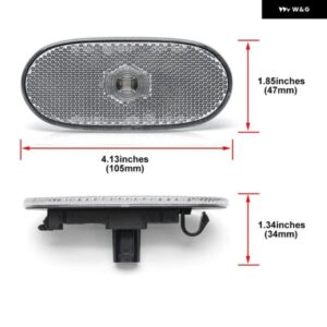 MERCEDESBENZSPRINTERW906 VW CRAFTER2E2F LEDクリアランスランプ CANバスポジションシティライトサイドマーカーウィンカー - Type　2　Clear　Lens
