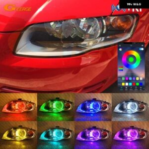 アウディ A3 8PA A4 S4 RS4 B7 RFリモートBLUETOOTHアプリ超高輝度マルチカラーRGB LEDエンジェルアイキット ハローリングカーアクセサリー - A3　8PA　Xenon