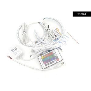 アウディ A3 8PA A4 S4 RS4 B7 RFリモートBLUETOOTHアプリ超高輝度マルチカラーRGB LEDエンジェルアイキット ハローリングカーアクセサリー - A4　B7　Halogen