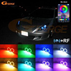 トヨタ セリカ T23 2000 - 05 BT アプリ RF リモート マルチカラー 超高輝度 RGB LED エンジェルアイキット ハローリング - This　Headlight