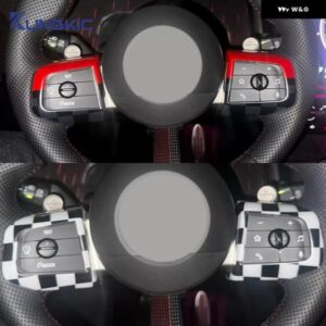 車 ステアリングホイール ボタン パネル カバー 車 ステッカー ミニカントリーマンU25 F65 F66 F67クーパーE SE J01 J05 2024 2025アクセサリー - jcw