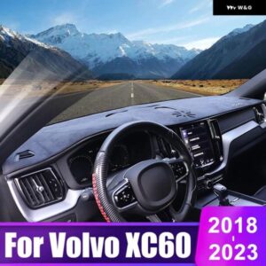 ボルボ XC60 2018 - 23 車 ダッシュボード サンシェード カバー マット計器デスク滑り止め パッド カーペットアクセサリー