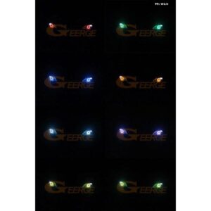マツダ 3 BL 2009 - 13 RFリモートBTアプリマルチカラー超高輝度RGB LEDエンジェルアイキット ハローリング - Xenon　Headlight