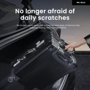 テスラ 新型モデル3 ハイランド 2024 トランク プロテクター ガード TPE 傷防止マット リアカーゴスレッショルドカバー シルプロテクションリッド - door　sill　guard