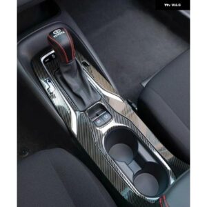 トヨタ カローラ E210 2019 - 24 ハイブリッド ステンレス カー ギア シフト パネル カバー トリム アクセサリー - B　Black
