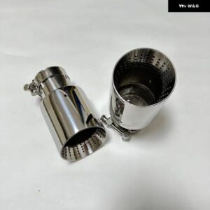 1個CARSアタッチメントマフラー ステンレス 鋼304テールスロートホーン アウトレット穴 大径89MM 101MM 114MMサイズ - 51mm-89mm