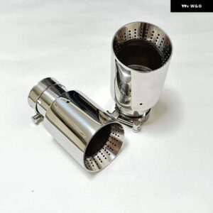 1個CARSアタッチメントマフラー ステンレス 鋼304テールスロートホーン アウトレット穴 大径89MM 101MM 114MMサイズ - 60mm-89mm