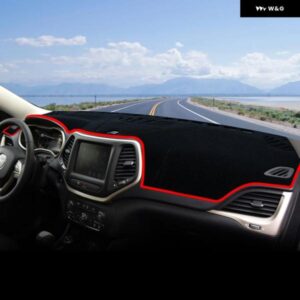 ジープ チェロキー KL 2014 - 21 車用 ダッシュボード カバー サンシェード 滑り止めマット 内装アクセサリー - B　Black