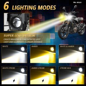 高出力LED バイク 用スポットライト 240W 20000LM 6色スポットライトストリップ ケーブル とスイッチセット 補助スポットライト 車 トラック 12V - 2　Pcs