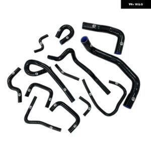 シリコン ラジエーター ホース 日産 スカイライン GTS ECR33 R33 GTS25T RB25DET 93-98 - K8-24-25　Black