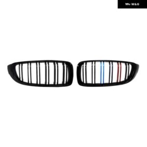光沢 ブラックフロントキドニー グリル スラットM4 スタイル グリル BMW F32 F33 F36 F80 F82 2013-2020カブリオレクーペ425I 430I 440I 435I - Carbon　Look