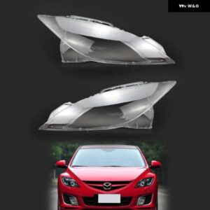 マツダ 6 M6 2009-2015 セダン 4ドア ヘッドランプ クリアマスク ランプシェード ランプシェル ヘッドライト カバー レンズ