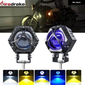 120W オートバイ 用 LED ヘッドライト 高出力 スポットライト ライト 5色 補助スポットライト 車 トラック オフロード フォグランプ 12V 24V - 2　Pcs