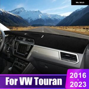 フォルクスワーゲン VW トゥーラン 5T 5T1 MK2 2016 - 23 車用 ダッシュボード サンシェード カバー 滑り止めアクセサリー