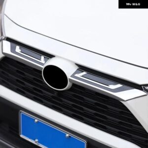 トヨタ RAV4 2019 - 24 XA50 ハイブリッドカー レーシング グリル フロント グリル トリム ストリップカバー アクセサリー - Red　Carbon　Fiber