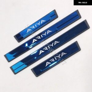 日産 アリア 2022 2023~2025 ステンレス クローム ドアシルキックプレートガード ペダル パッド プロテクター スタイリング 2022~2025 - Silver