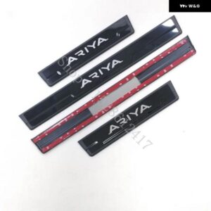 日産 アリア 2022 2023~2025 ステンレス クローム ドアシルキックプレートガード ペダル パッド プロテクター スタイリング 2022~2025