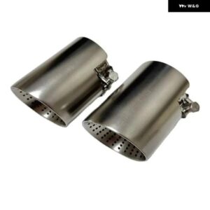 1個排気ノズルマット ステンレス 長さ120MM大径101MM114MMオープンカーマフラー システム AK車マフラー インテリア