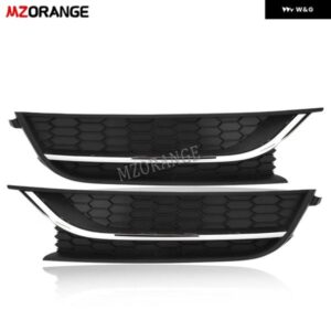 車用 フォグランプ カバー VW PASSAT 2012 - 15 フォグランプ グリル プロテクター トリム フロント バンパー ヘッドライト カバー カーアクセサリー - Emitting　Color