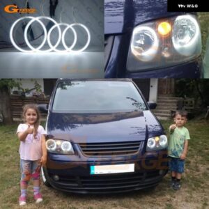 フォルクスワーゲン VW トゥーラン 1T1 1T2 キャディ III プレフェイスリフト 超高輝度 CCFL エンジェルアイキット ハローリング