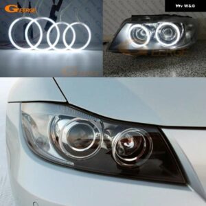 BMW E90 E91 サルーン ツーリング 2005 2006 2007 2008 LCI 以前 CCFL エンジェルアイ ハローリングキット カー スタイリング - Halogen　HD