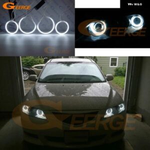 マツダ スピード 6 MS6 アテンザ GG 2002-2008 超高輝度 CCFL エンジェルアイキット ハローリング