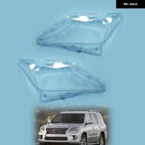 レクサス LX570 2012 - 15 車用 フロント ヘッドライト ヘッドランプ ク リアランプ シェード ランプシェル カバー レンズ