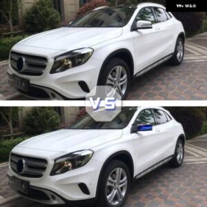 車用左/右バックミラー カバー ハウジング メルセデス ベンツ W176 W246 W204 W212 W221 C117 X204 X156 グロスブラック - Color