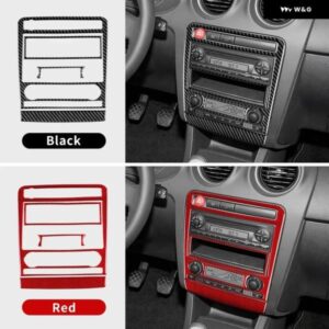 車用 セントラ ル コントロール AC/CD パネル シート イビサ リアルソフトカーボン ステッカー 2003 - 08 LHD RHD アクセサリー - Color　Name