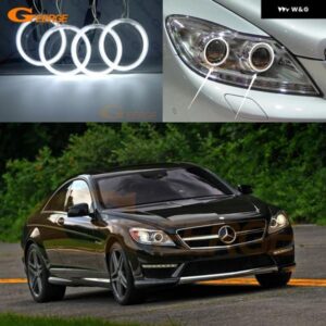 メルセデス ベンツ S クラス W216 C216 600 63 65 AMG フェイスリフト 超高輝度 CCFL エンジェルアイキット ハローリング
