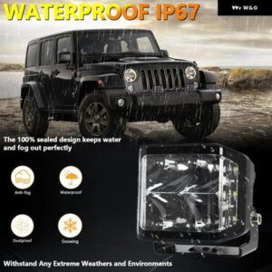 超強力300W LED補助灯台 LED 5インチライト作業灯 マイル ヘッドライト 24V オフロード ATV 4X4 LEDアクセサリー - Color