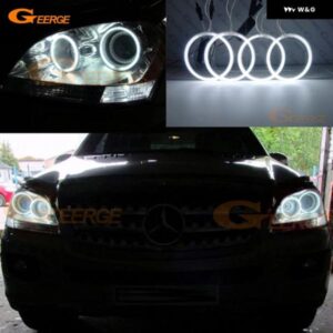 メルセデス ベンツ M クラス W164 ML 320 350 500 63 AMG 2005 - 2011 超高輝度CCFLエンジェルアイキット ハローリング - Color