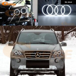 メルセデス ベンツ M クラス W164 ML 320 350 500 63 AMG 2005 - 2011 超高輝度CCFLエンジェルアイキット ハローリング