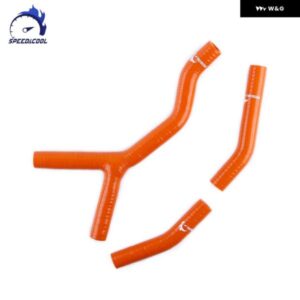 2004-2007 KTM 200EXC 250EXC 300EXC 200XC 250XC 300XC バイク 用シリコン ラジエーター ヒータークーラント チューブ パイプ ホース - Matt　Black