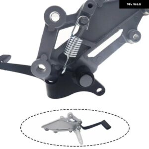 2個 オートバイ シフト レバー フロント フットペグ ブラケット フットレスト ペダル 左+右 カワサキ VERSYS 250/300 NINJA EX250R Z250 - 2Pcs　Titanium