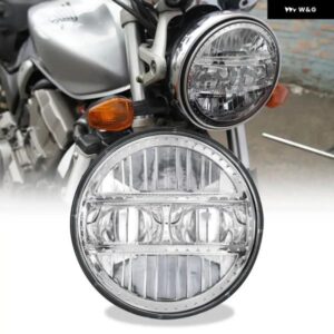 オートバイ 用 5.75インチ LED ヘッドライト ハーレー スポーツスター 1200 883 ストリート 500 750 12V DRL モーター 5-3/4インチ プロジェクター ラウンド