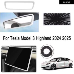 スクリーン+バックミラー カバー +高性能ラベル ステッカー +シーリングストリップ TESLA MODEL 3 HIGHLAND 2024 2025 パーツ - 3　2024