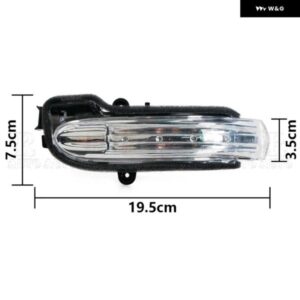 車用LED ウィンカーライト メルセデス ベンツ W203 4ドア 2004 - 07 インジケーター サイドランプ バックミラー ライト A2038201621 - 1　Left　and　1　Right
