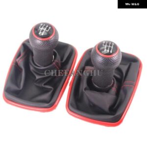 VW ゴルフ 4 GTI GTD ジェッタ 4 ボーラ 1998 - 05 5 / 6スピード 12MM ギア シフト ノブ レザー ブーツ 付き - 6　speed3