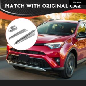 車用シルバーリア ワイパー カバー トヨタ RAV4 XA50 RAV4 ハイブリッドモデル 2019-2023