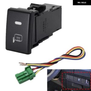 ダッシュボード コントロール ボタン コントロール スイッチ ボタン ダッシュボード 取り付け12V DC電圧ABS PVC素材 ダッシュボード 取り付け - Side　Mirror　Heater