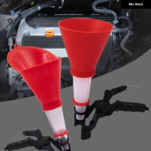 汎用 カー バイク ガソリン オイル充填ツール 給油漏斗保持クランプ エンジン オイル充填漏斗セット