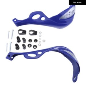 1ペア オートバイ バイク ハンドガード デフレクターハンドルウィンド 汎用 7/8 - Blue