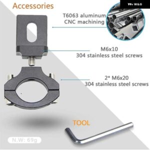 汎用 ハンドルバー 22 25MM 7/8インチ オートバイ バイク ヘッドライト ブラケット スポットライト チューブ クランプ カフェレーサー チョッパー TG81 - MULTI