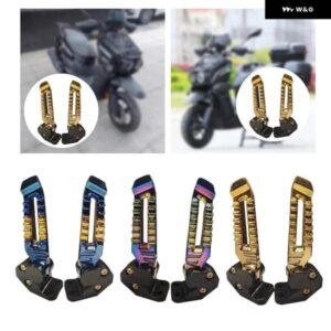 折りたたみ 式 バイク フットステップ 2個 スマート PEG ペダル マウント スペア - PURPLE