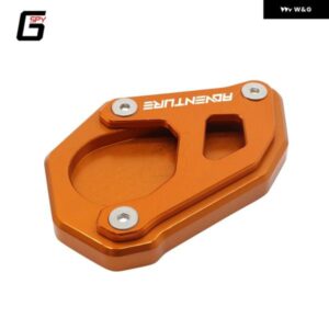 バイク キック スタンド サイド スタンド 拡大フット パッド プレート 1290 スーパーアドベンチャー 1190 2014-2020 690 ENDURO R 690 SMC R 2019-2021 - OBlack　Adventure